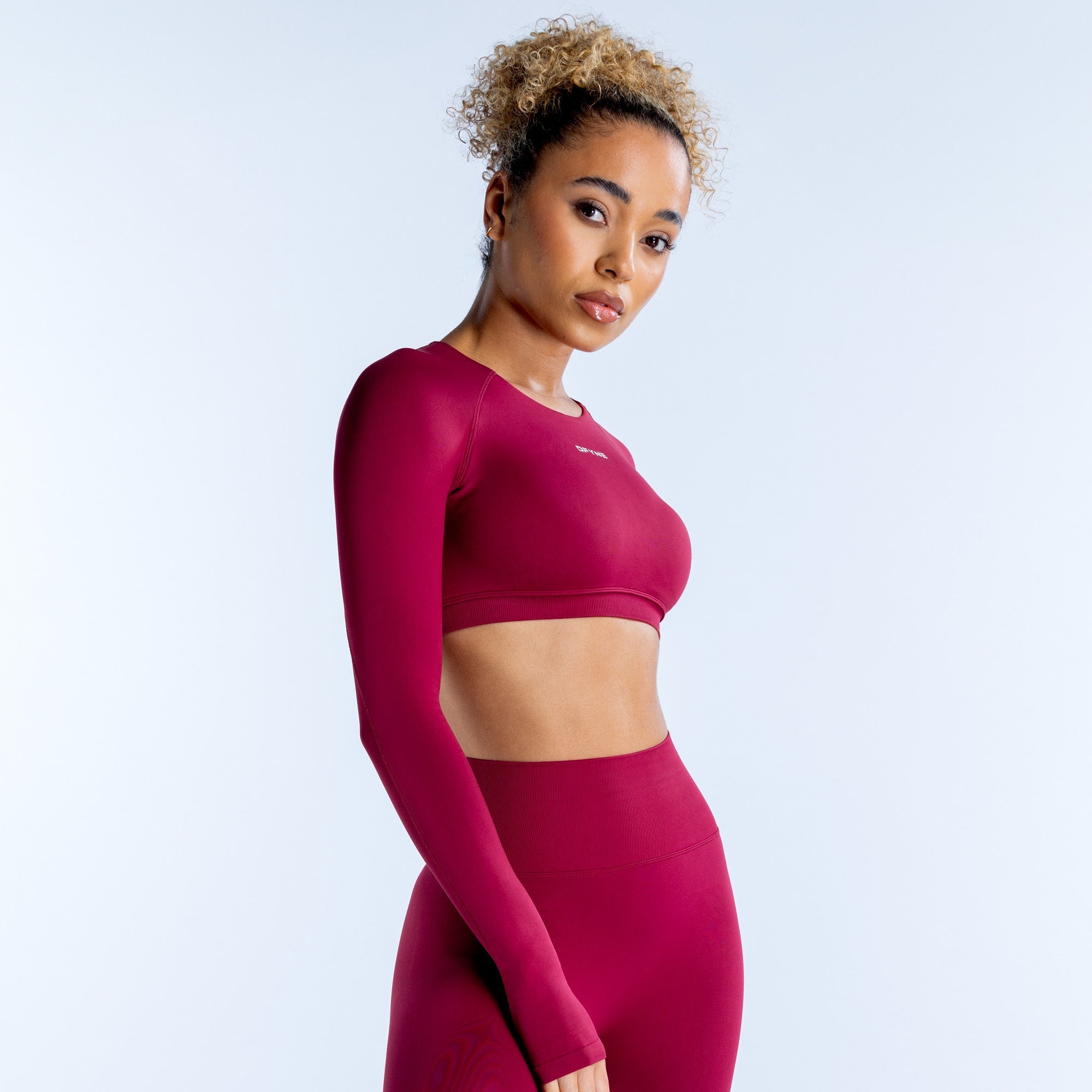 Dynamic Long Sleeve Crop Top - Image 2